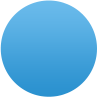 round blue bubble