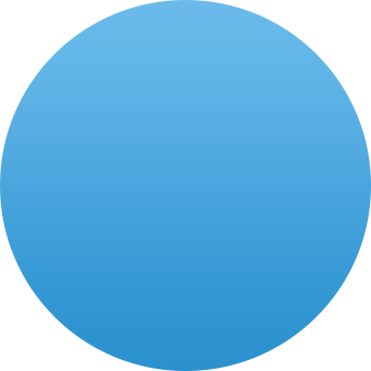 round blue bubble